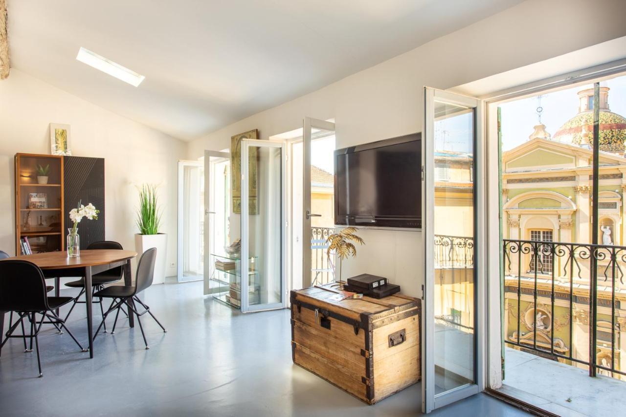 Ross 5- F2, Lumineux, Balcon, Loft, Clim, Vieux-Nizza Esterno foto