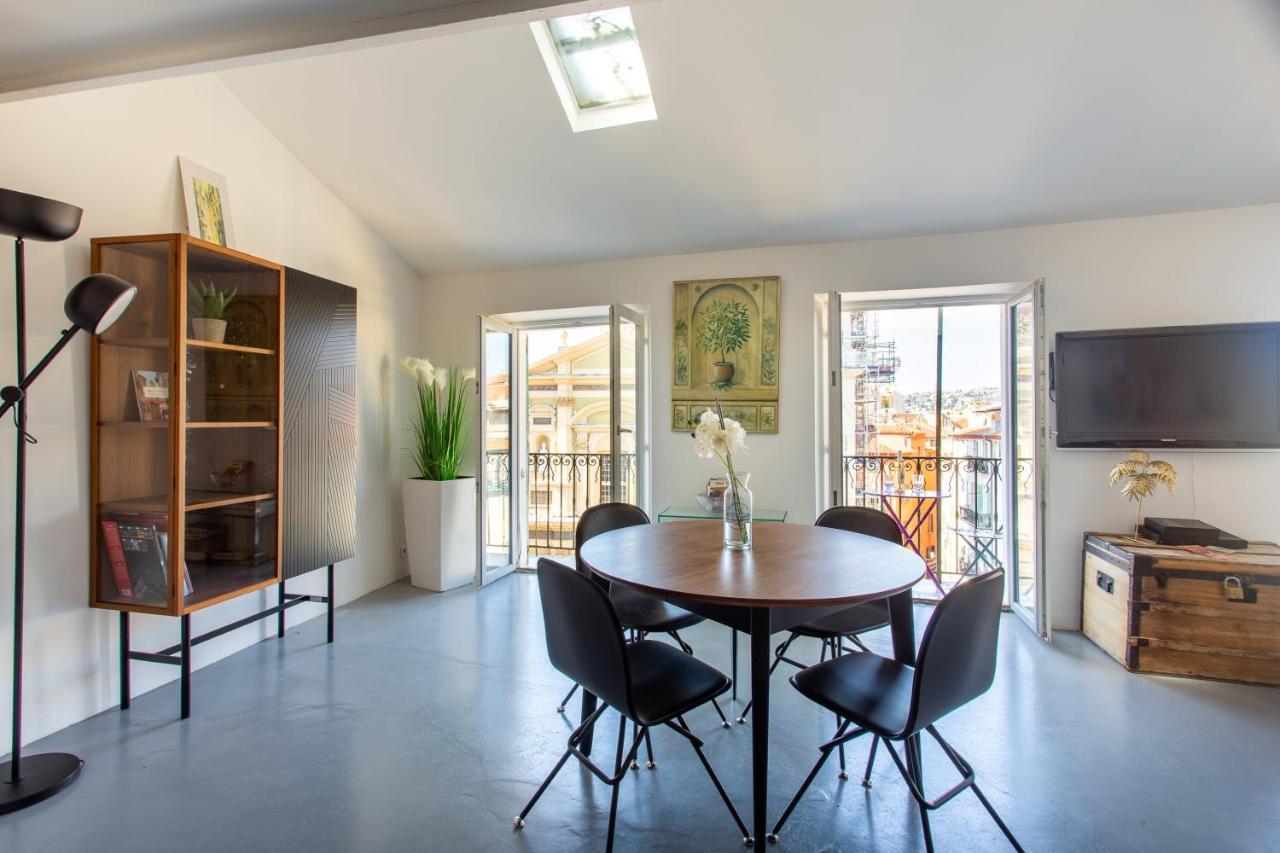 Ross 5- F2, Lumineux, Balcon, Loft, Clim, Vieux-Nizza Esterno foto